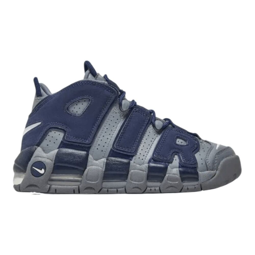 NIKE Air More Uptempo 'Cool Grey Midnight Navy' Sneakers Size 12